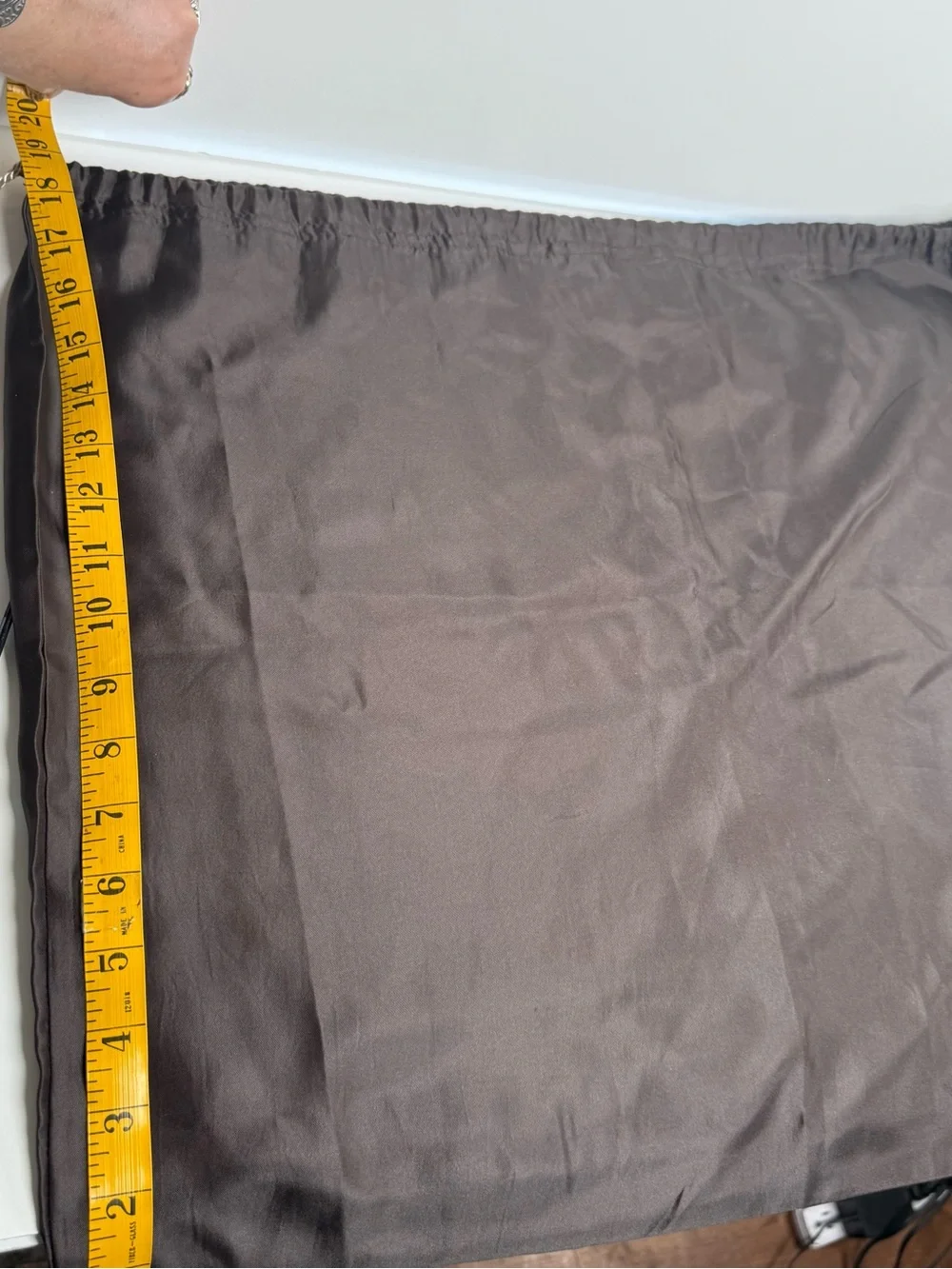 Coach brown sateen Drawstring Dust Bag. 23 by 18 inches.